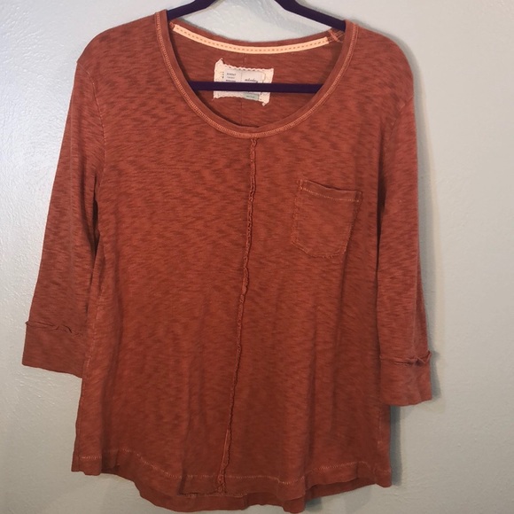 Anthropologie Tops - Anthropologie Saturday Sunday Cotton 3/4 Sleeve